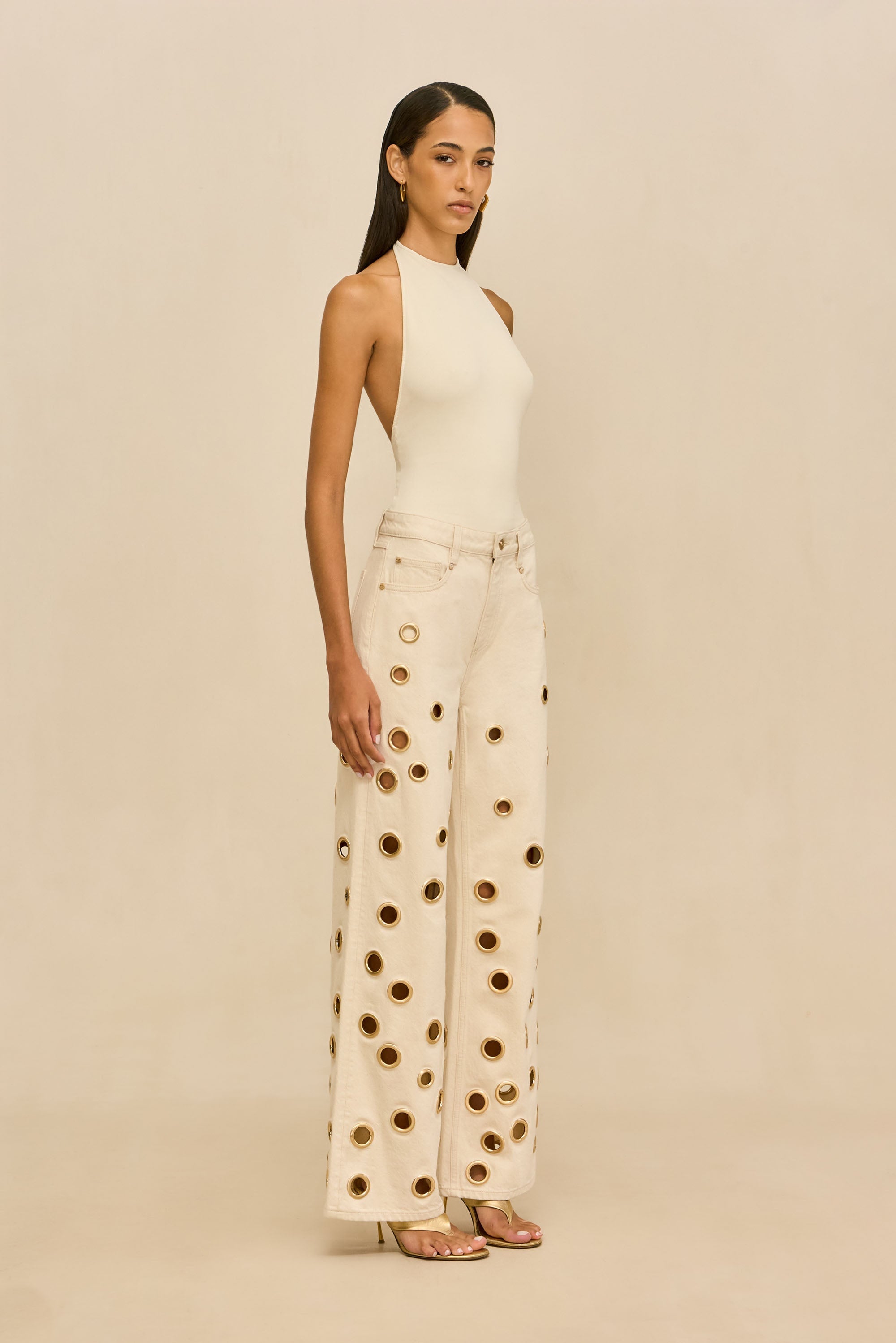 MINNIE KNIT BODYSUIT - OFF WHITE