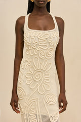NISSA KNIT DRESS - OFF WHITE