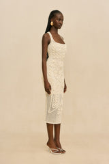 NISSA KNIT DRESS - OFF WHITE