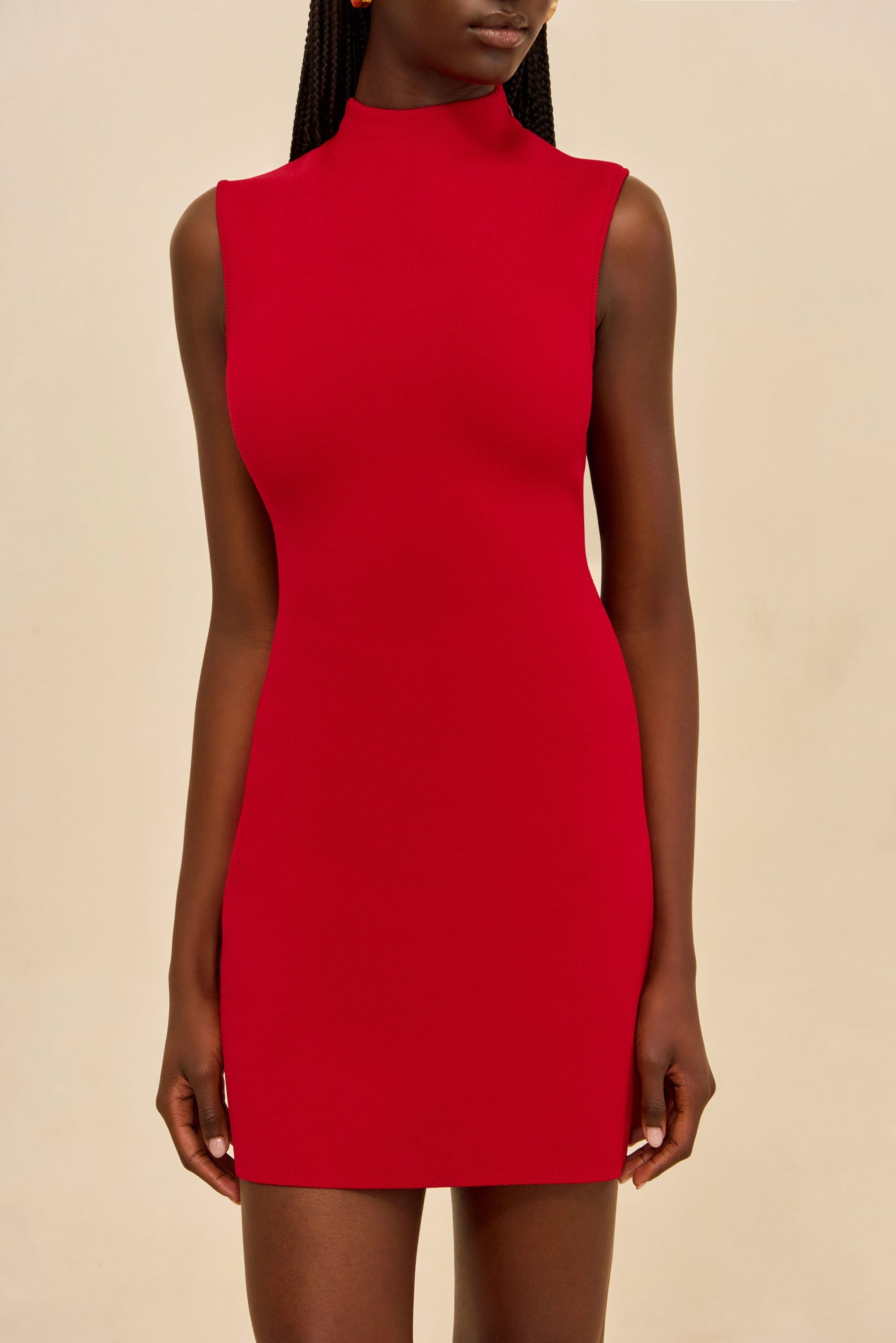 HARLOW KNIT DRESS - MERLOT