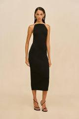 CASSI KNIT DRESS - BLACK