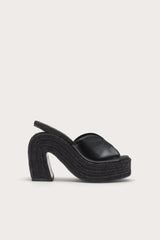 PHOEBE PLATFORM SANDAL - BLACK
