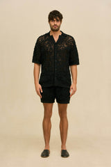 CRETA CROCHET SHORT - BLACK
