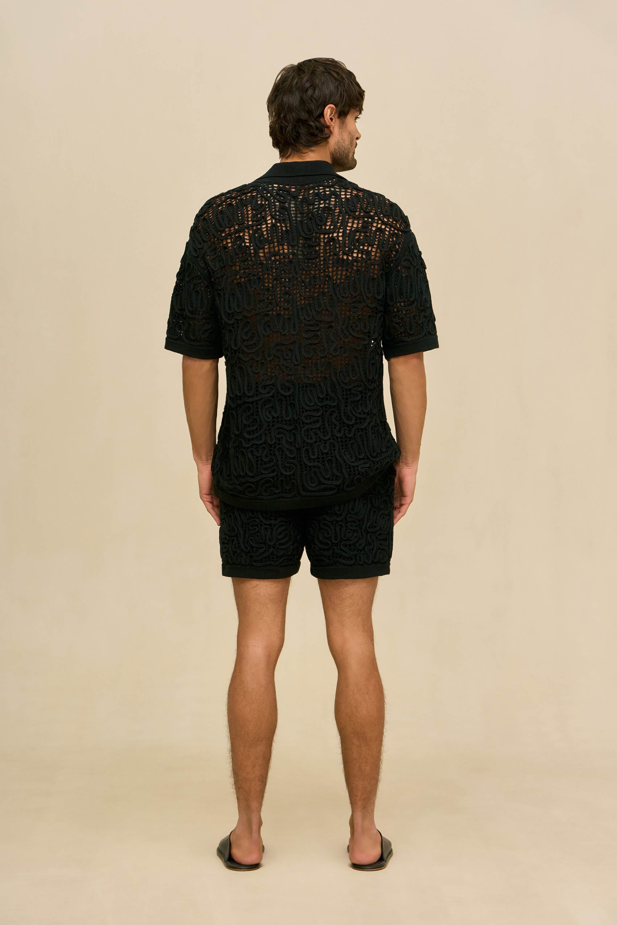 CRETA CROCHET SHORT - BLACK