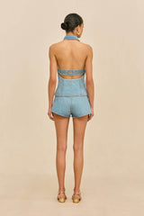 DENNY DENIM SHORT - VINTAGE BLUE