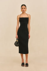 MELVILLE KNIT DRESS - BLACK