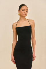 MELVILLE KNIT DRESS - BLACK