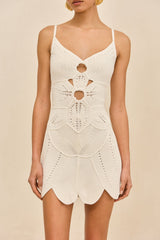 MARLOW KNIT DRESS - OFF WHITE