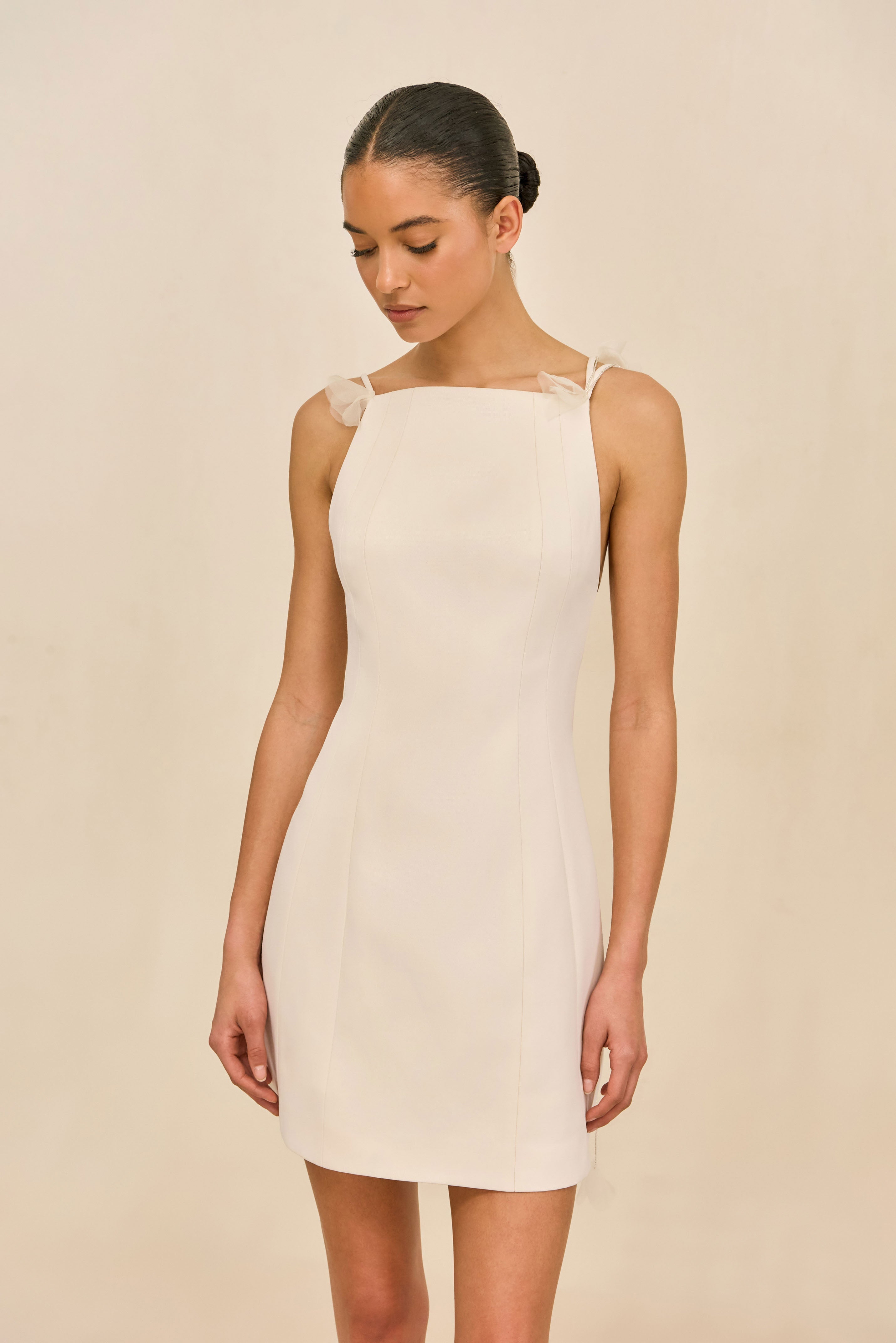 TARA DRESS - OFF WHITE