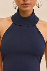 WAKE KNIT TOP - DEEP LAKE