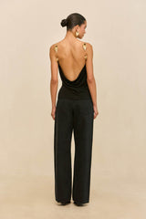 ISIAH TOP - BLACK