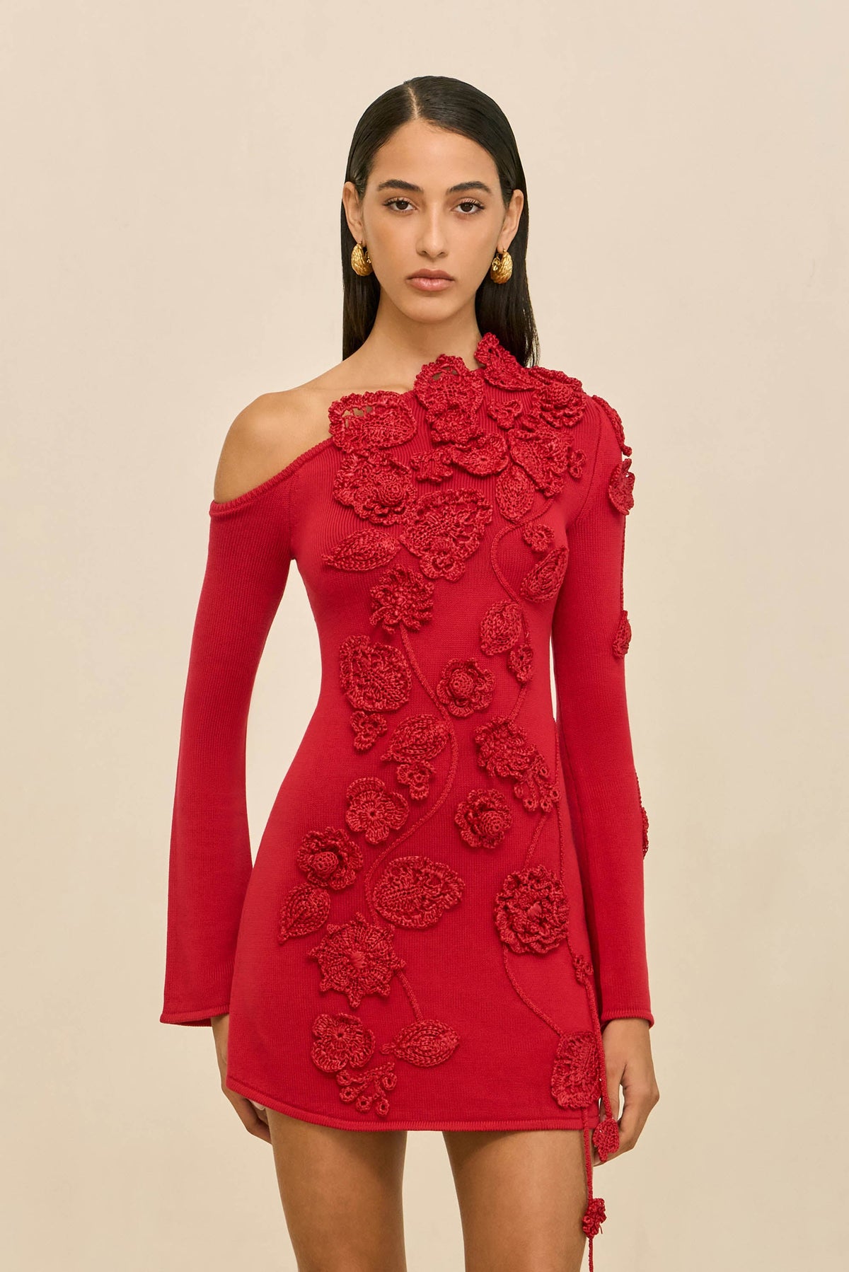 KAELA KNIT DRESS - MERLOT