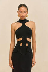 BAYLEE KNIT DRESS - BLACK
