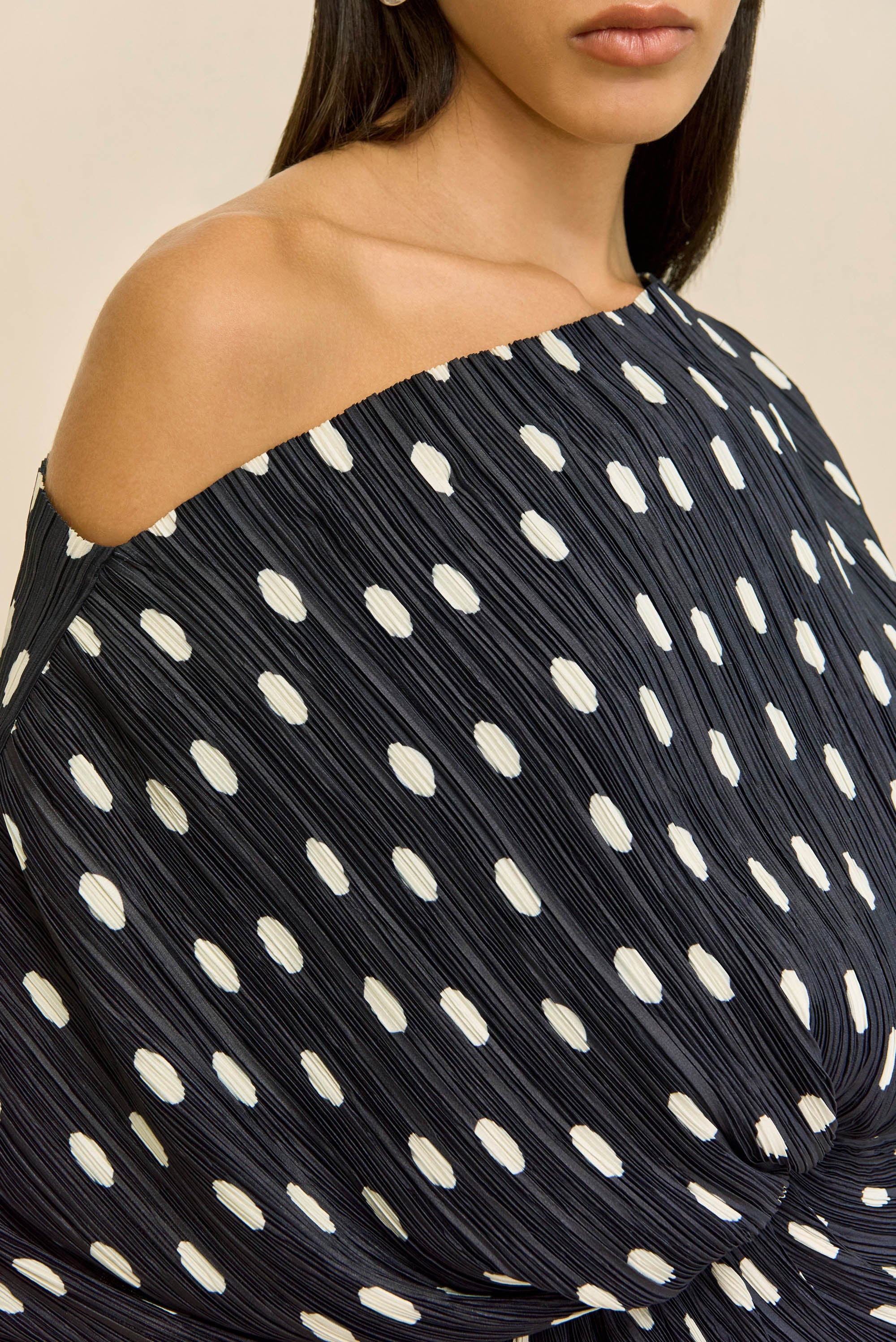 CAMI TOP - SMALL DOT DEEP LAKE