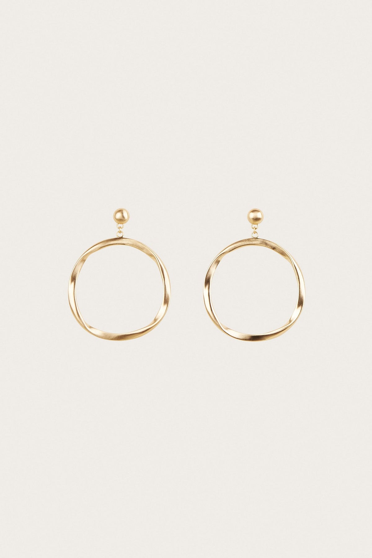 SERENA EARRING - BRUSHED BRASS