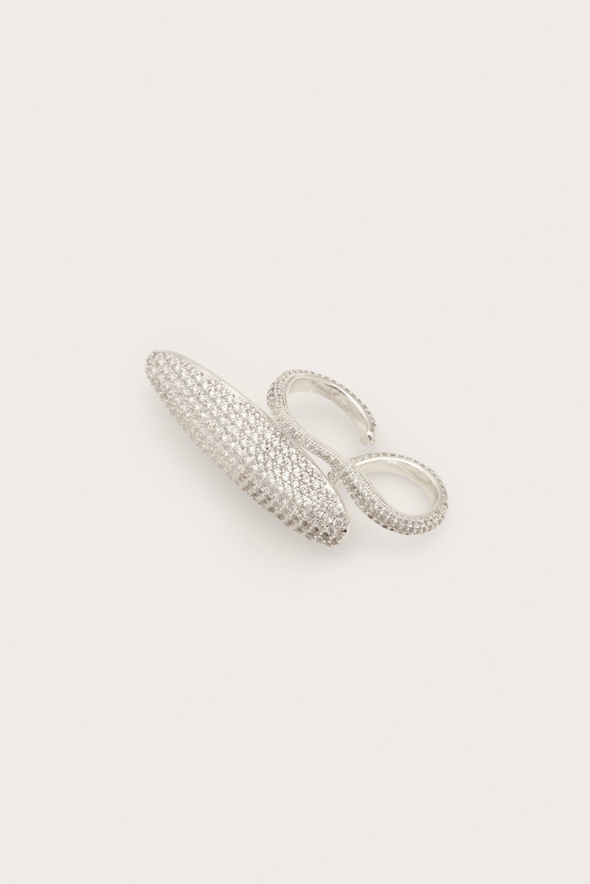 FIORE RHINESTONE RING - SILVER