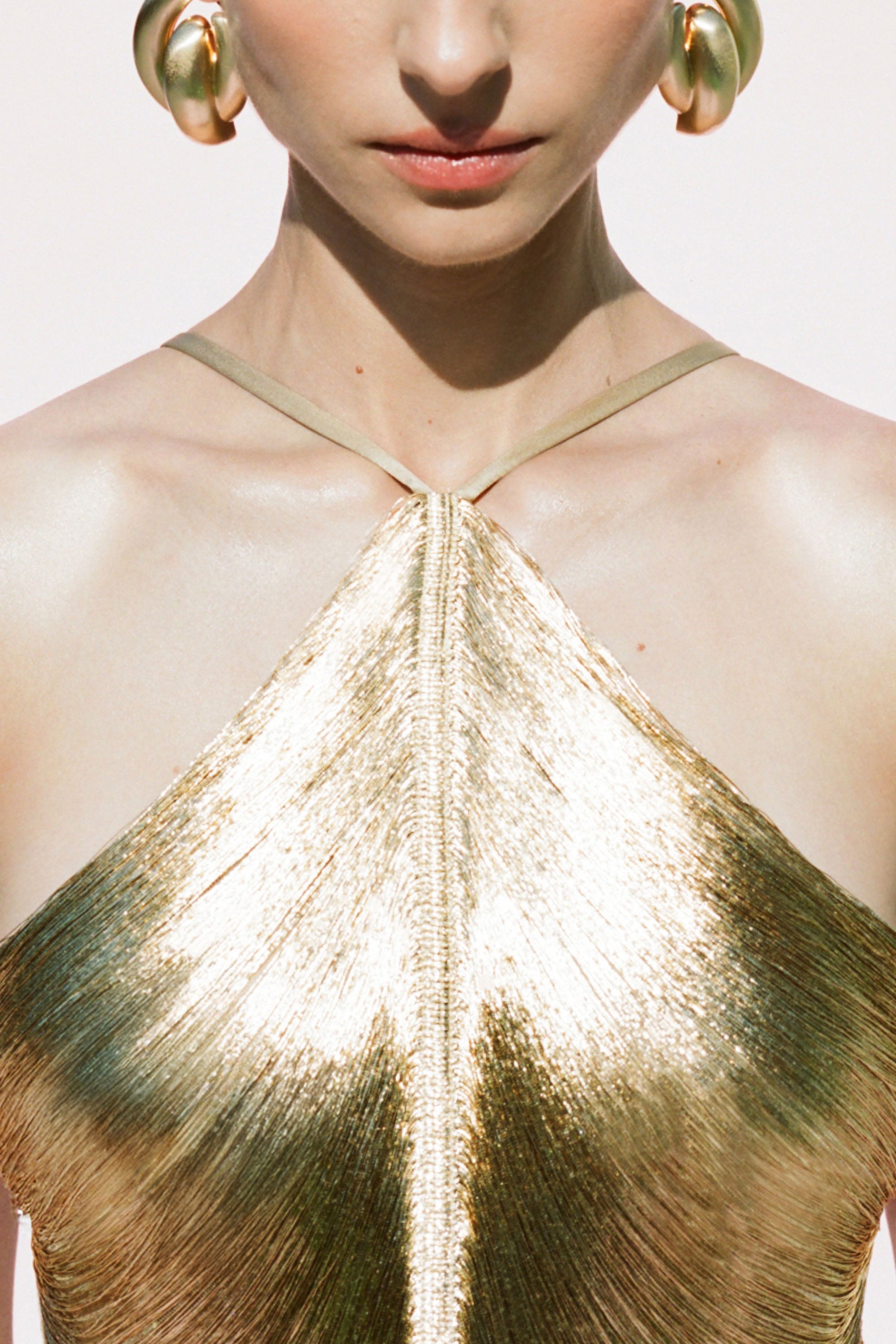 QUELLA TOP - LIGHT GOLD