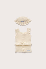 BABY CATALINA JUMPSUIT SET - OFF WHITE