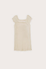 KIDS JANIE DRESS - OFF WHITE