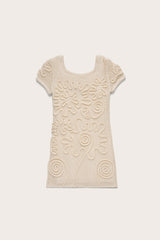 KIDS NISSA DRESS - OFF WHITE