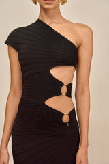 LURENZ KNIT DRESS - BLACK