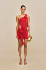 BLENDIE KNIT DRESS - MERLOT