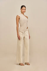 DEL KNIT TOP - MUSHROOM