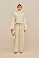 BELANA SWEATER - OFF WHITE