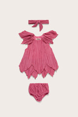BABY PETAL DRESS & BLOOMER - ROSETTE