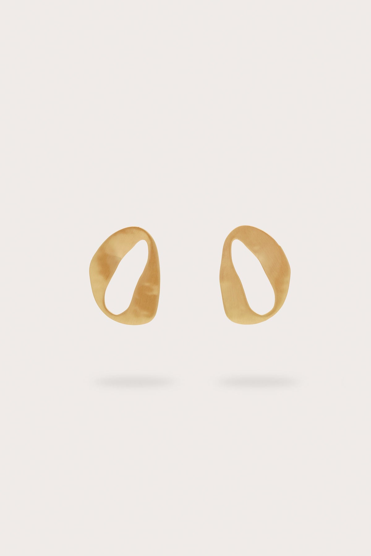 RUE MINI EARRING - BRUSHED BRASS