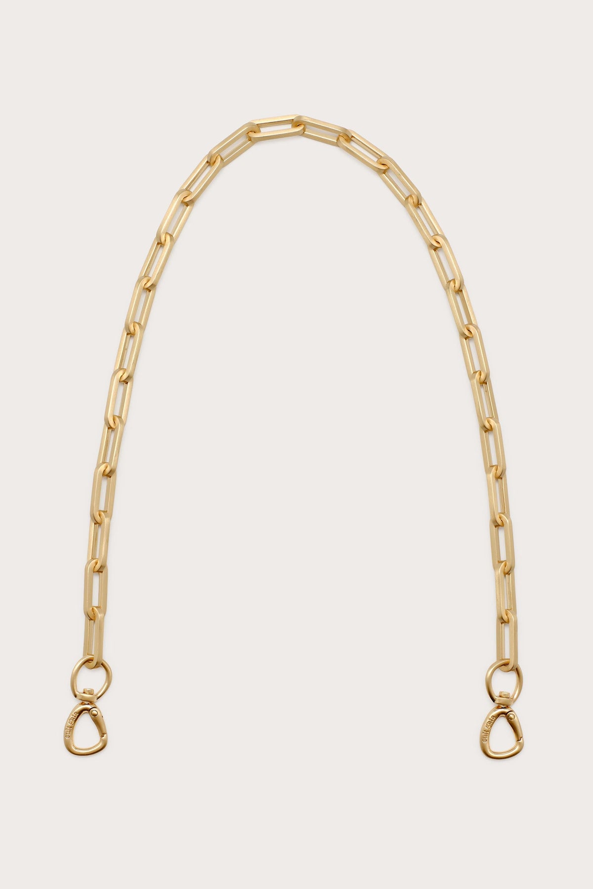TASHA DETACHABLE CLUTCH STRAP - BRUSHED BRASS