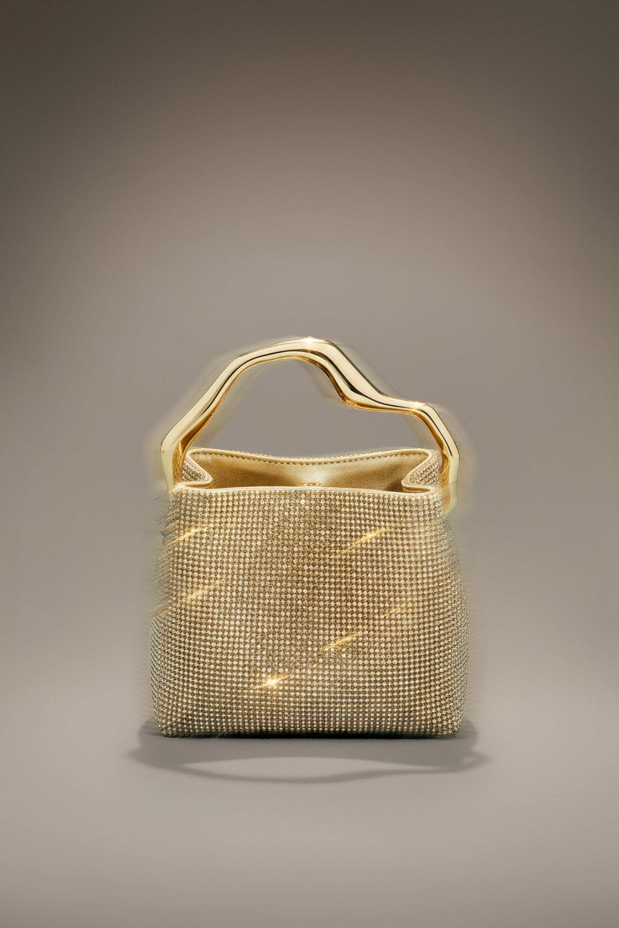 SOLENE MINI RHINESTONE BAG - SAND DOLLAR