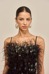 ASTRO DRESS - BLACK MULTI
